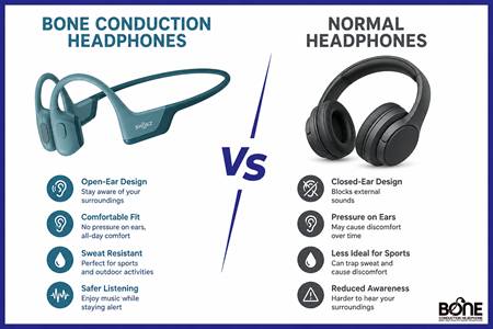 Bone Conduction Headphones VS Normal Headphones